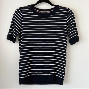 Banana Republic Navy Short Sleeve Sweater Top XS